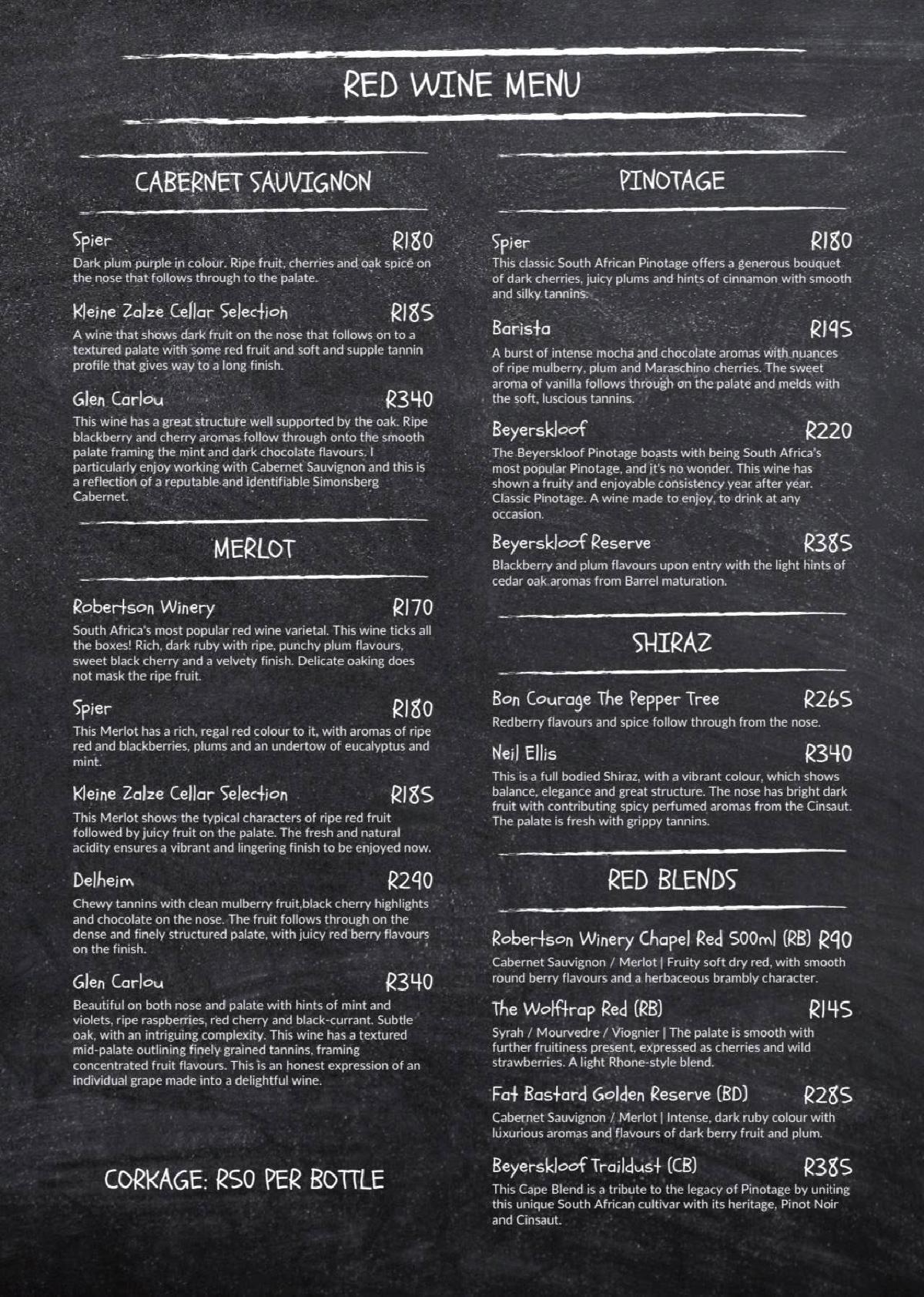 Inni Kraal menu page 7